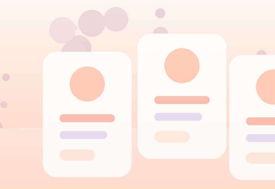 新人资料展示卡片